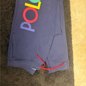 Ralph Lauren Kids' Multicolor Logo Navy Joggers